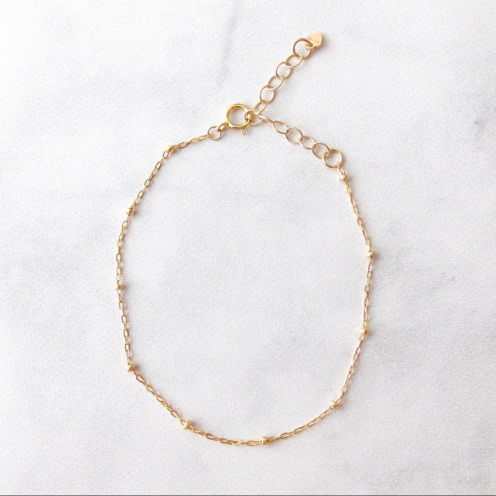 Satellite chain bracelet 14k gold filled